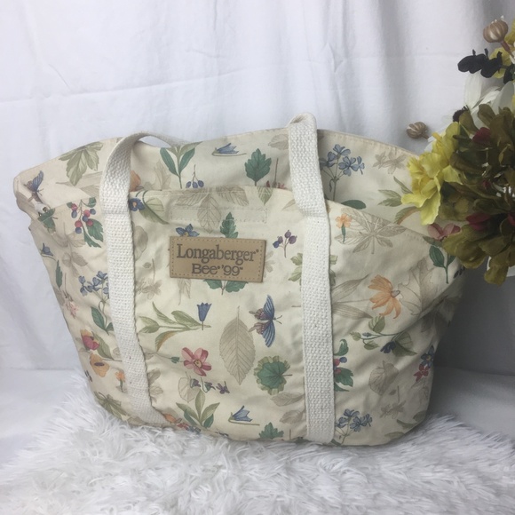 Longaberger Handbags - Longaberger Bee 99 Floral Purse
